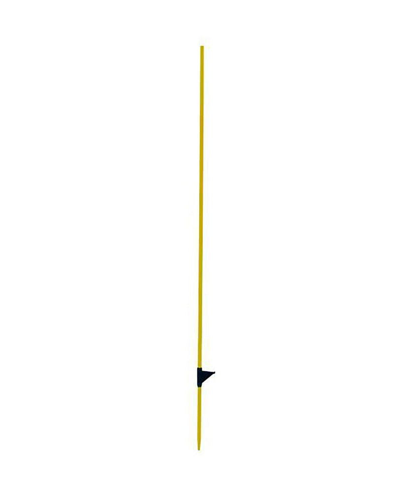 Glasfiberstolpe rund, 125 cm, gul, 10-p