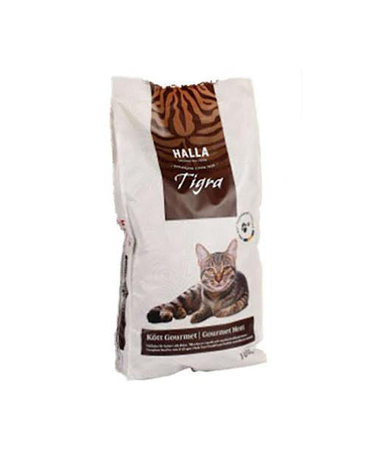Kattfoder Halla Tigra Kött Gourmet 10 kg